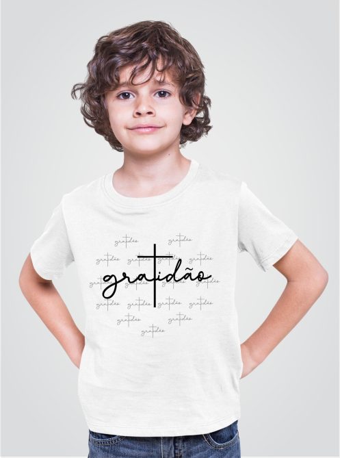 Camiseta Infantil Gratidão