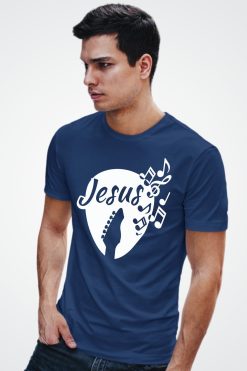Camiseta Jesus | Ministério de Música - M, Azul Marinho