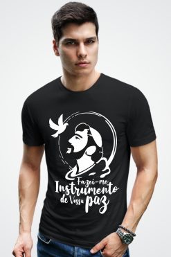 Camiseta Instrumento de Vossa Paz - P, Preta