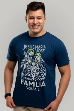 Camiseta Sagrada Família - Azul Marinho, P