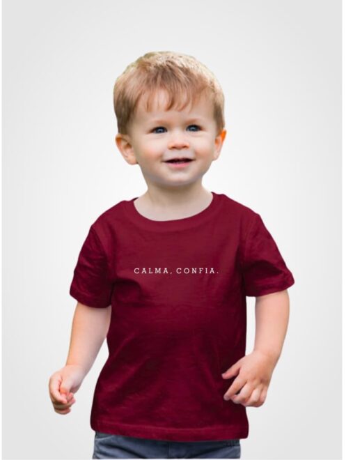 Camiseta Infantil Calma, Confia. - Imagem 6